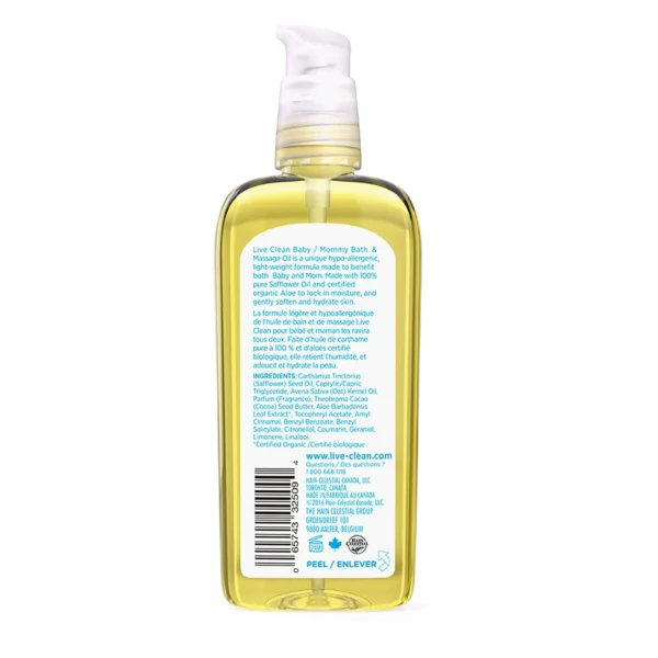 Bath & Massage Oil 125ml-Live Clean